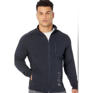 NEW UFT Men's Full Zip Sweatshirt Black Cotton Ultimate Fighter Sz XL [jb]